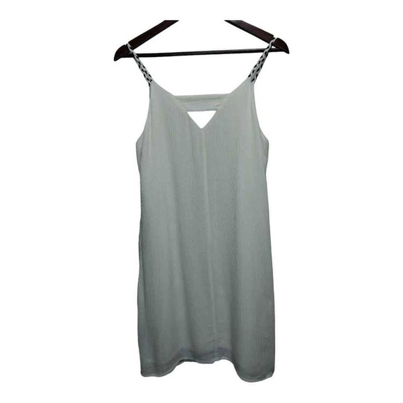 Beautiful blue & white embroidered dress by Skies Are Blue.  Size Medium - Picture 2 of 3